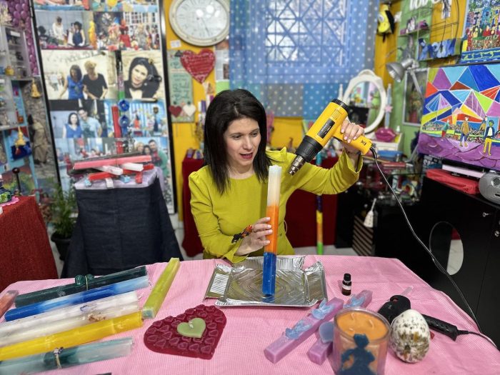 IMG_3040 Πασχαλινές Λαμπάδες: Της εικαστικού Ειρήνης Λιναρδάκη (photo)